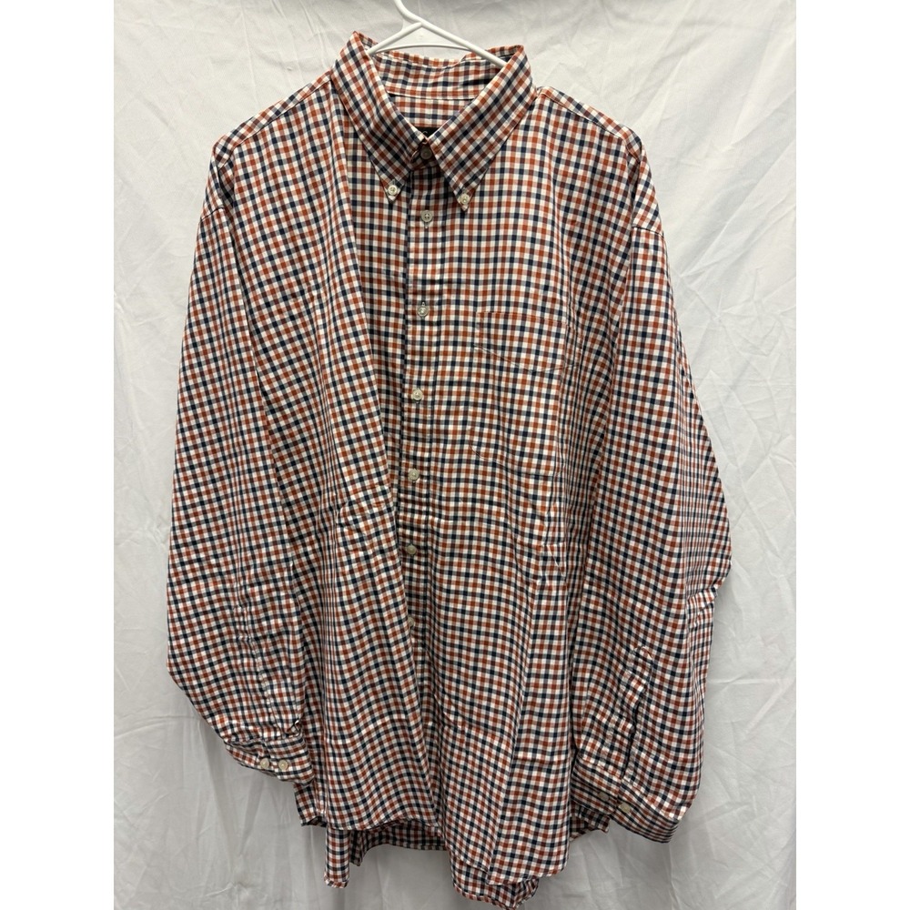 Jos A Bank Shirt Mens XL Multicolor Cotton Button Up Long Sleeve